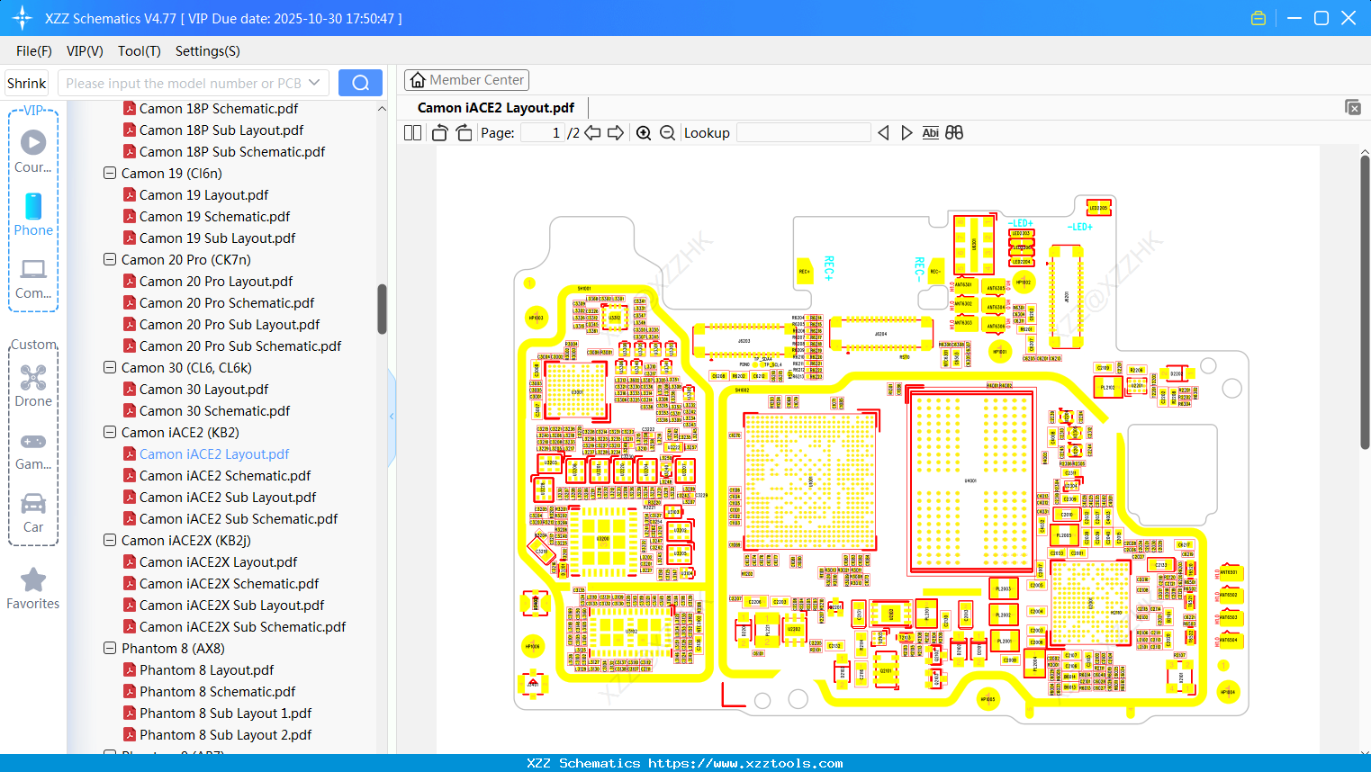 Tecno Camon IACE2 Layout